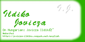 ildiko jovicza business card